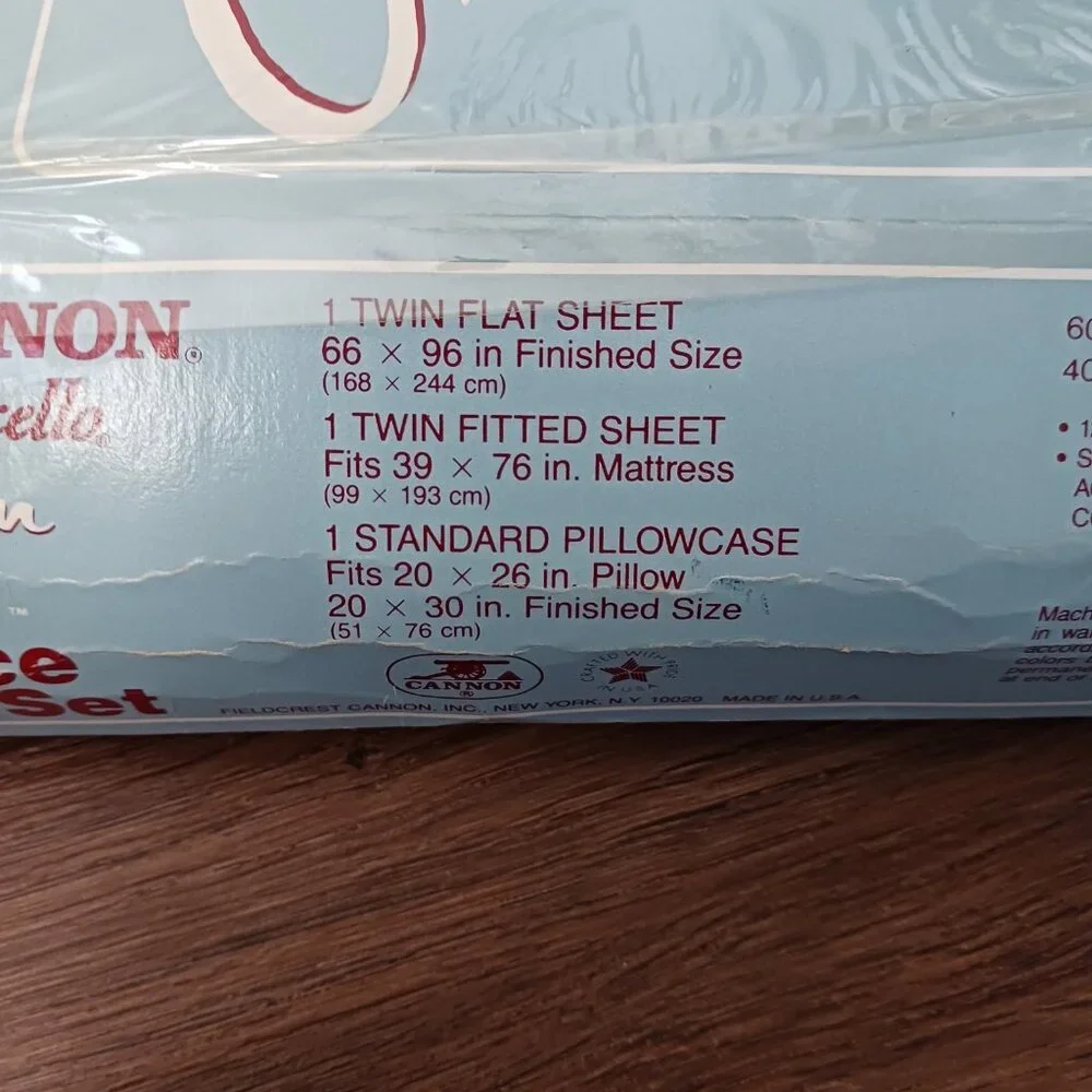 Cannon Monticello 1987‎ Bunny Hug Cotton Fresh 3 Piece Twin Bedding Set New