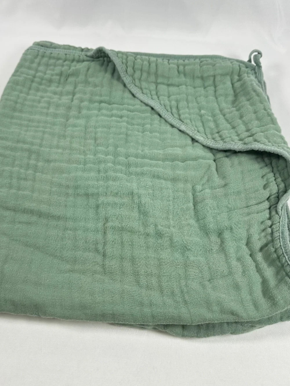 Faverdiiy Baby Hooded Bath Towel, Green, 100% Cotton