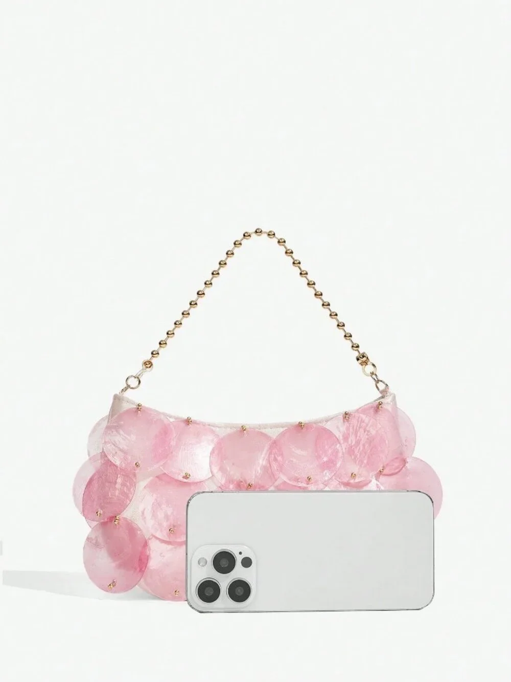Baby Pink Glamorous Women's Top Handle Bag purse