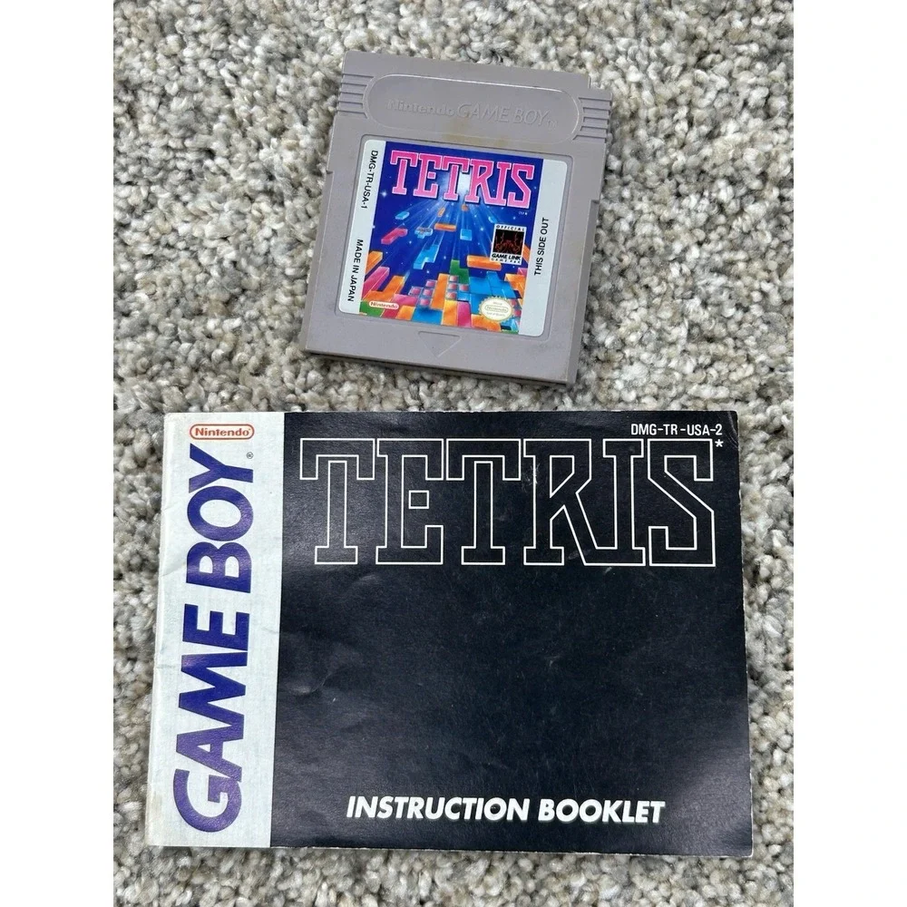 Tetris (Nintendo Game Boy, 1989) Catridge with Manual - Authentic