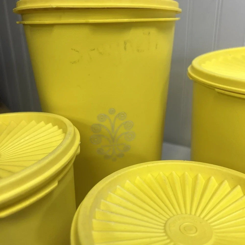 Tupperware canister three