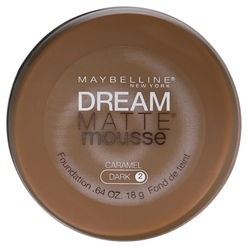 Maybelline Dream Matte‎ Mousse Foundation CARAMEL Dark 2 .64oz NEW SEALED