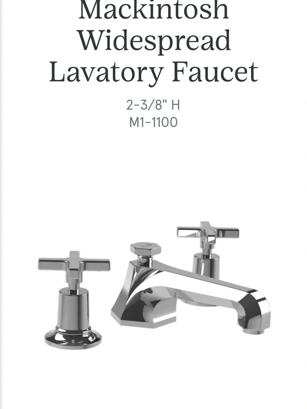 Mackintosh 3-Hole Basin Mixer in Silver Nickel