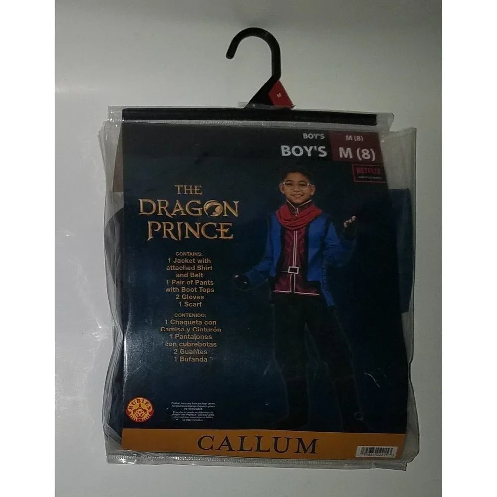 NEW Callum The Dragon Prince Halloween Costume Cosplay Rubies Boys Medium 8