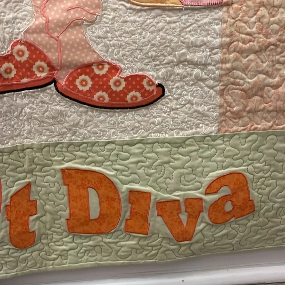 Handmade completed quilt