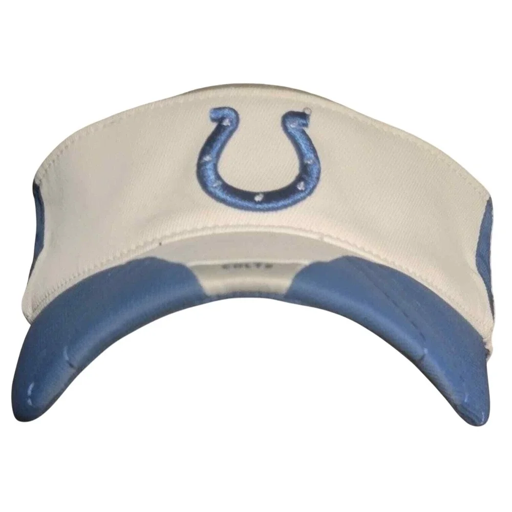 Reebok Indianapolis Colts NFL Authentic Sideline Visor Blue White Adjustable Hat