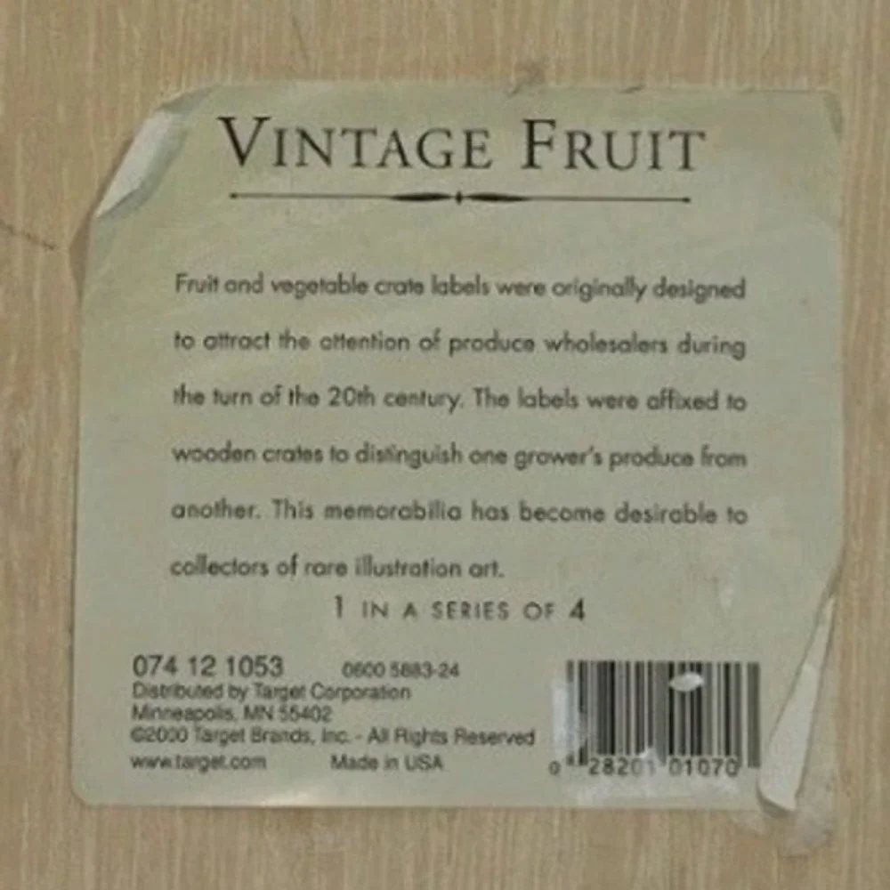 Vintage Retro Orangedale Sunflower Valencias Wood Crate Label Wall Art‎ Plaque