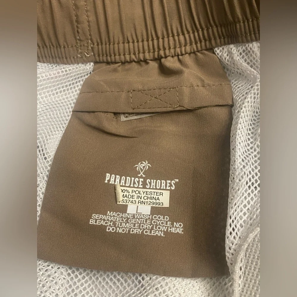 Men's Paradise Shores Large Lined Board Shorts, Swim Trunks