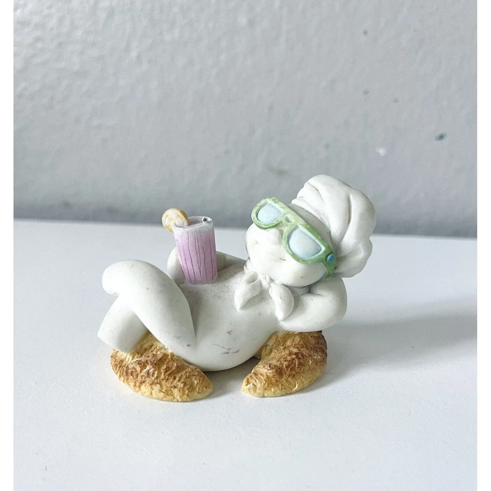 Pillsbury DoughBoy‎ AUGUST Calendar Figurine Danbury Vtg 1997 BEACH 3