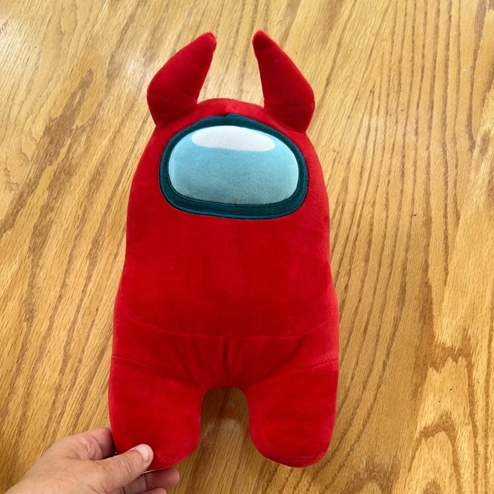 Among Us Toikido Red Crewmate Plush 12” Stuffed Toy Animal Devil Horns
