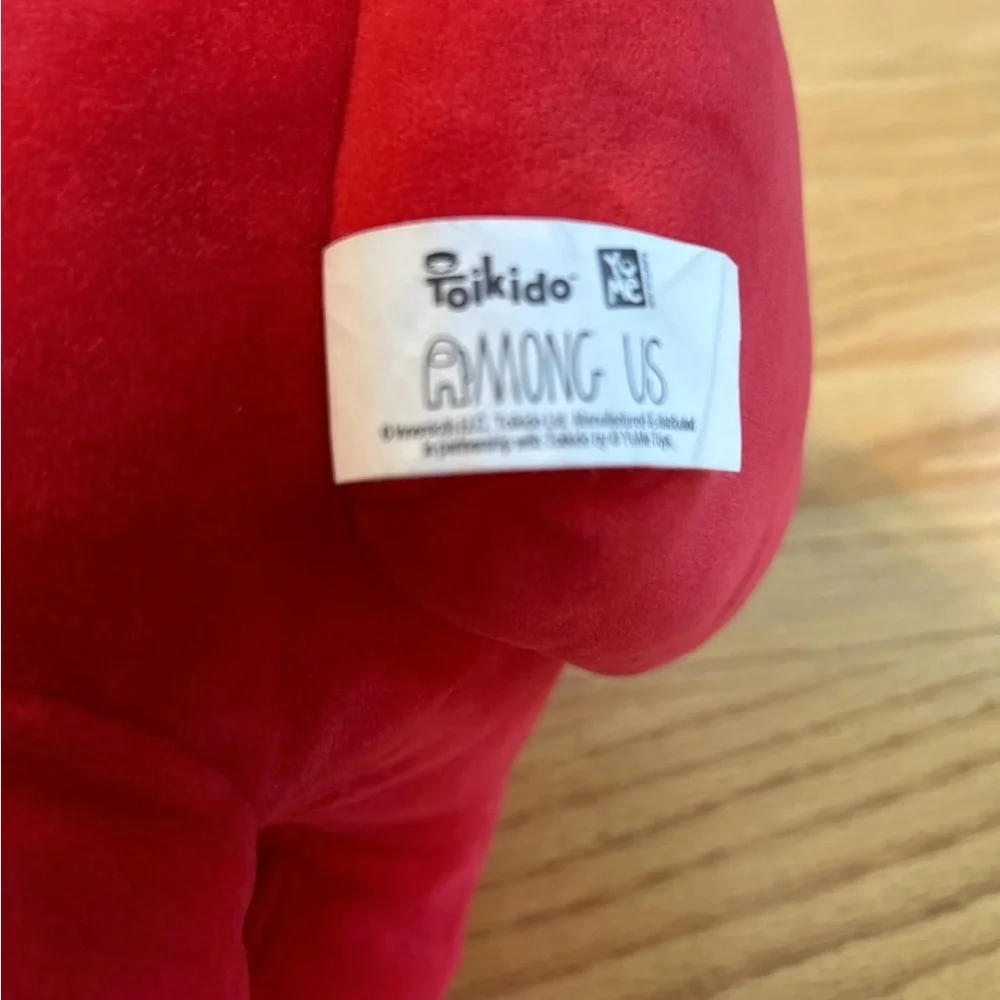 Among Us Toikido Red Crewmate Plush 12” Stuffed Toy Animal Devil Horns