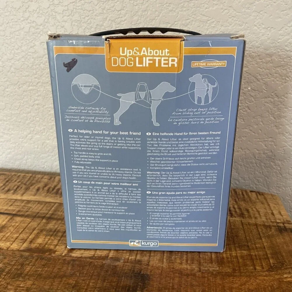 Kurgo Up & About Dog Lifter Carrier For Dogs 50-90 lbs Older & Injured Dogs NEW