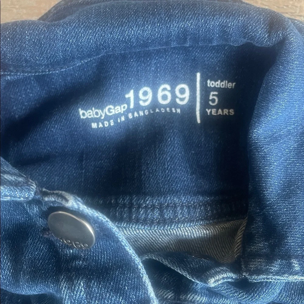 Gap 1969 Kids Denim Jacket – Dark Wash Jean Jacket, Size 5
