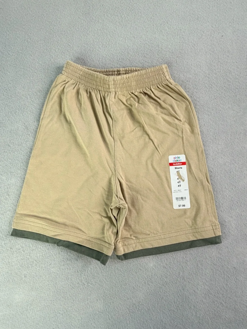 Okie Dokie Size 4 Lot (5) Blue Tan Denim Khaki Navy Athletic Running Bottoms New