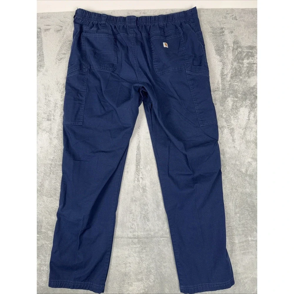 Carhartt Scrubs C54108T Men's XXL TALL Ripstop 8-Pocket Pants Uniform Navy Blue