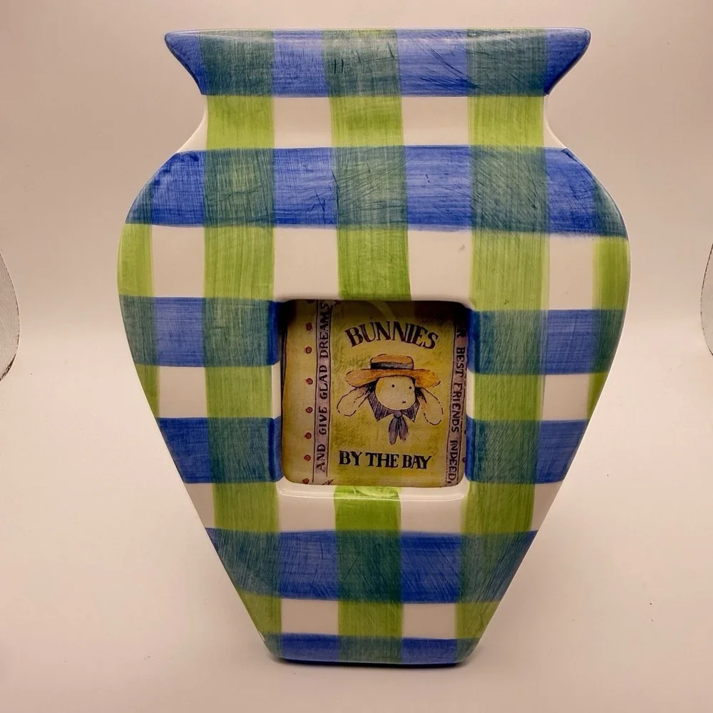 1996 Terracrafts Vase Desk BLOOMER Picture Frame for Flowers 2.5