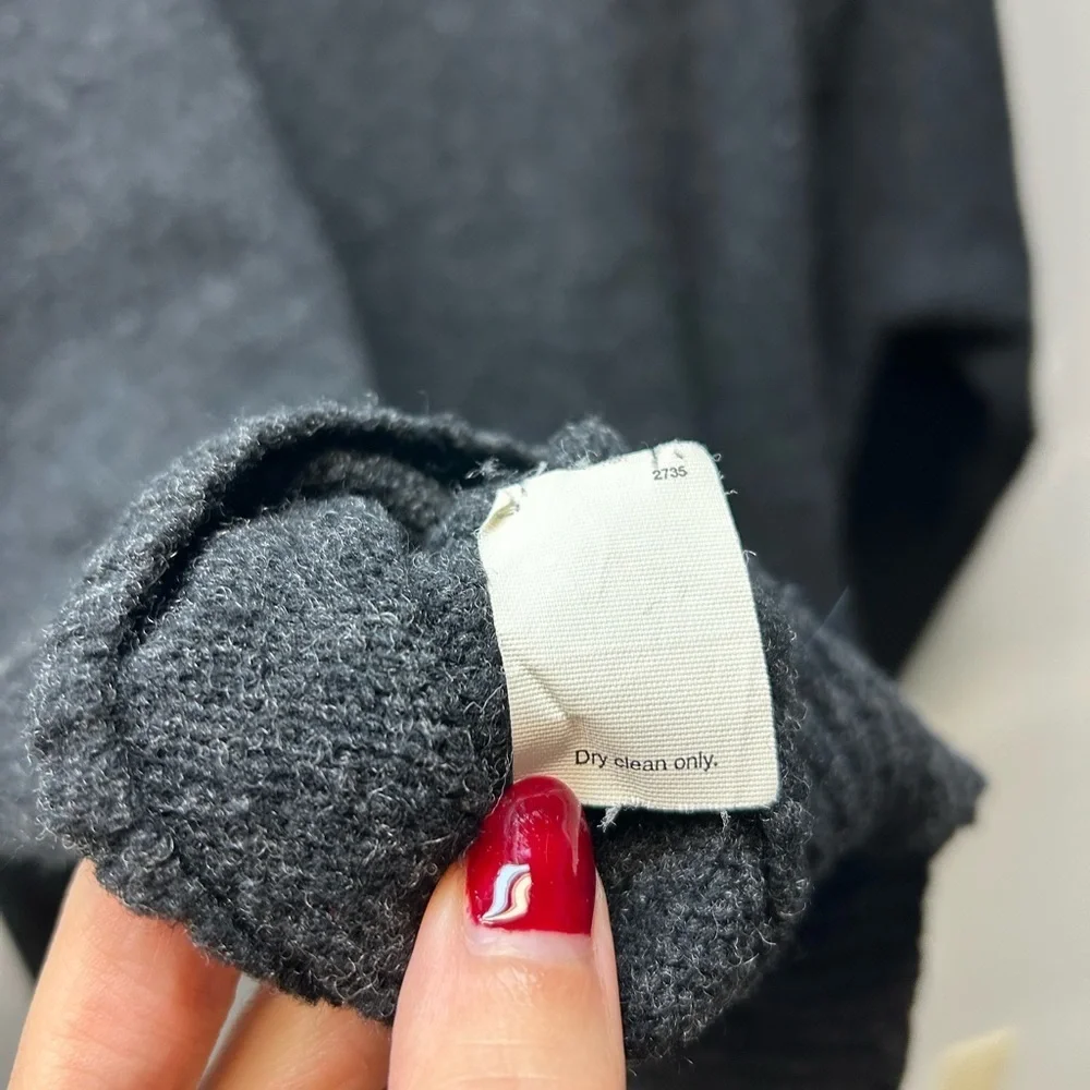 J. Crew Vintage Charcoal 100% Lambswool Sweater