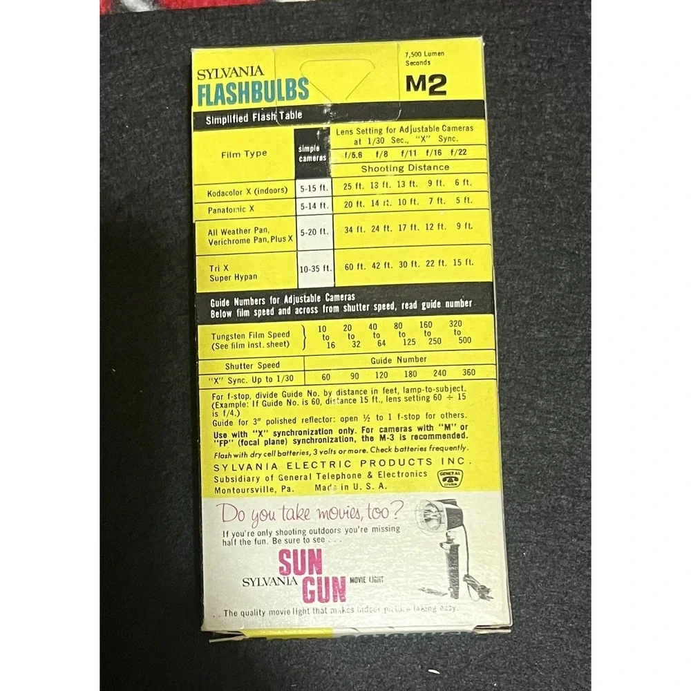 Sylvania flashbulbs clear