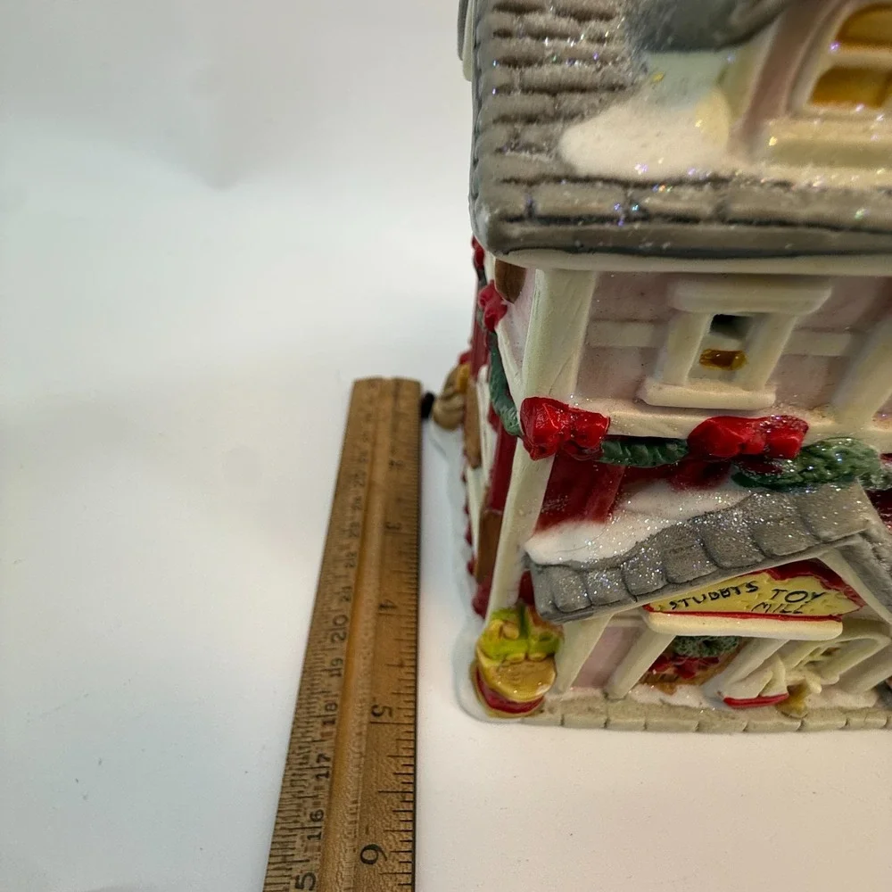 VTG‎ Stubby's Toy Mill Santakin's Village Christmas Village Home Decor Porcelain