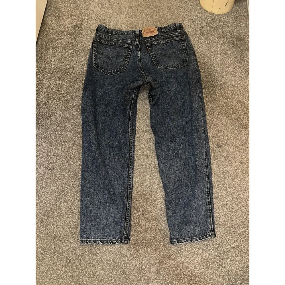 Levi's 550 Jeans Mens 36x30 Dark Stonewash Relaxed Fit Tapered Leg Denim Classic