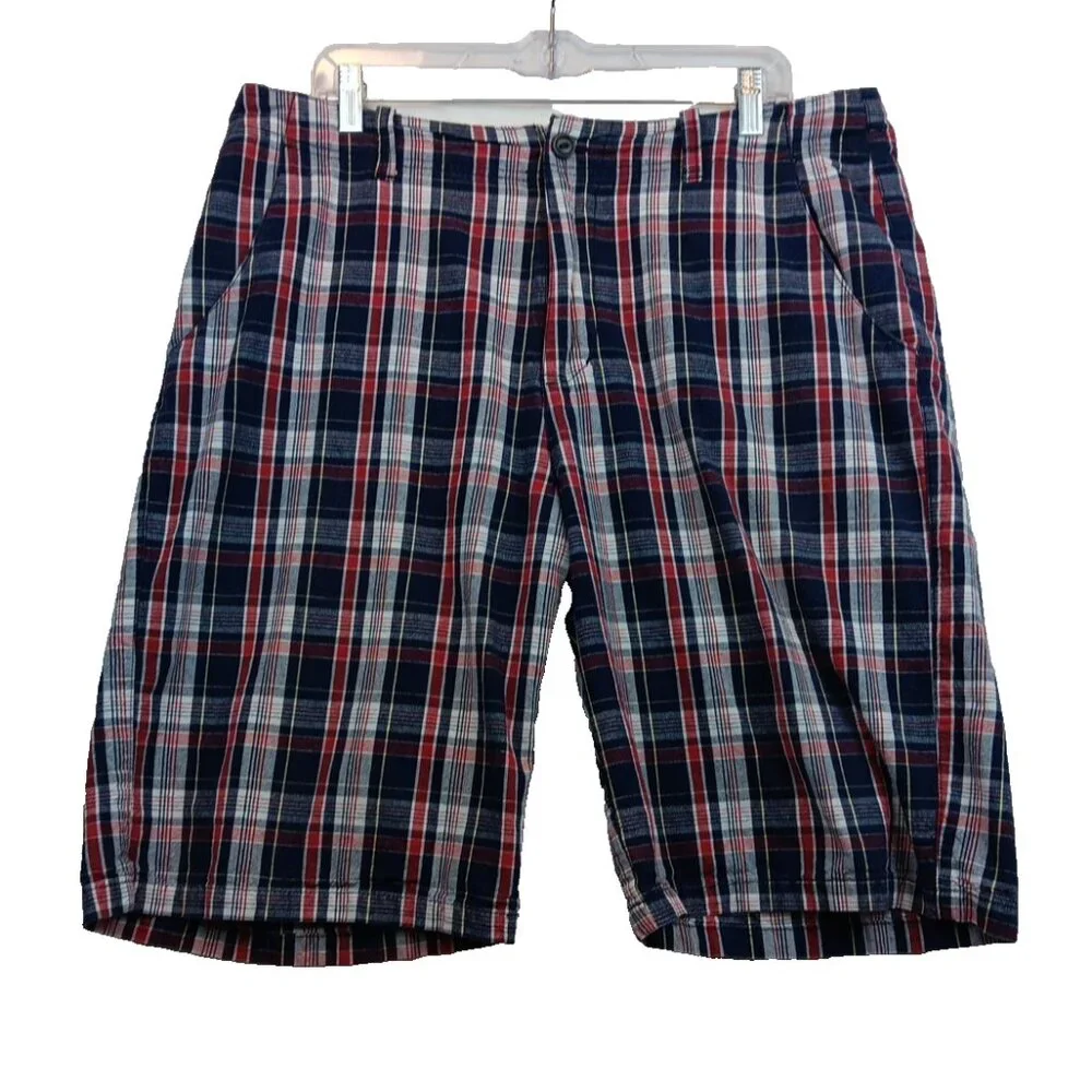 VINTAGE Bugle Boy Shorts Mens 36‎ Plaid Baggy Skater Y2K 90s