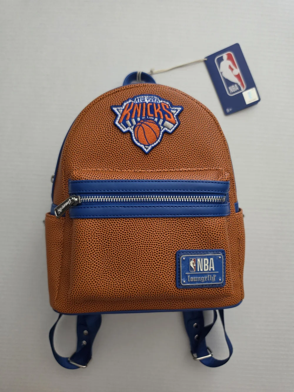 Loungefly NBA New York Knicks Mini Backpack Basketball Pebbled Texture Sports