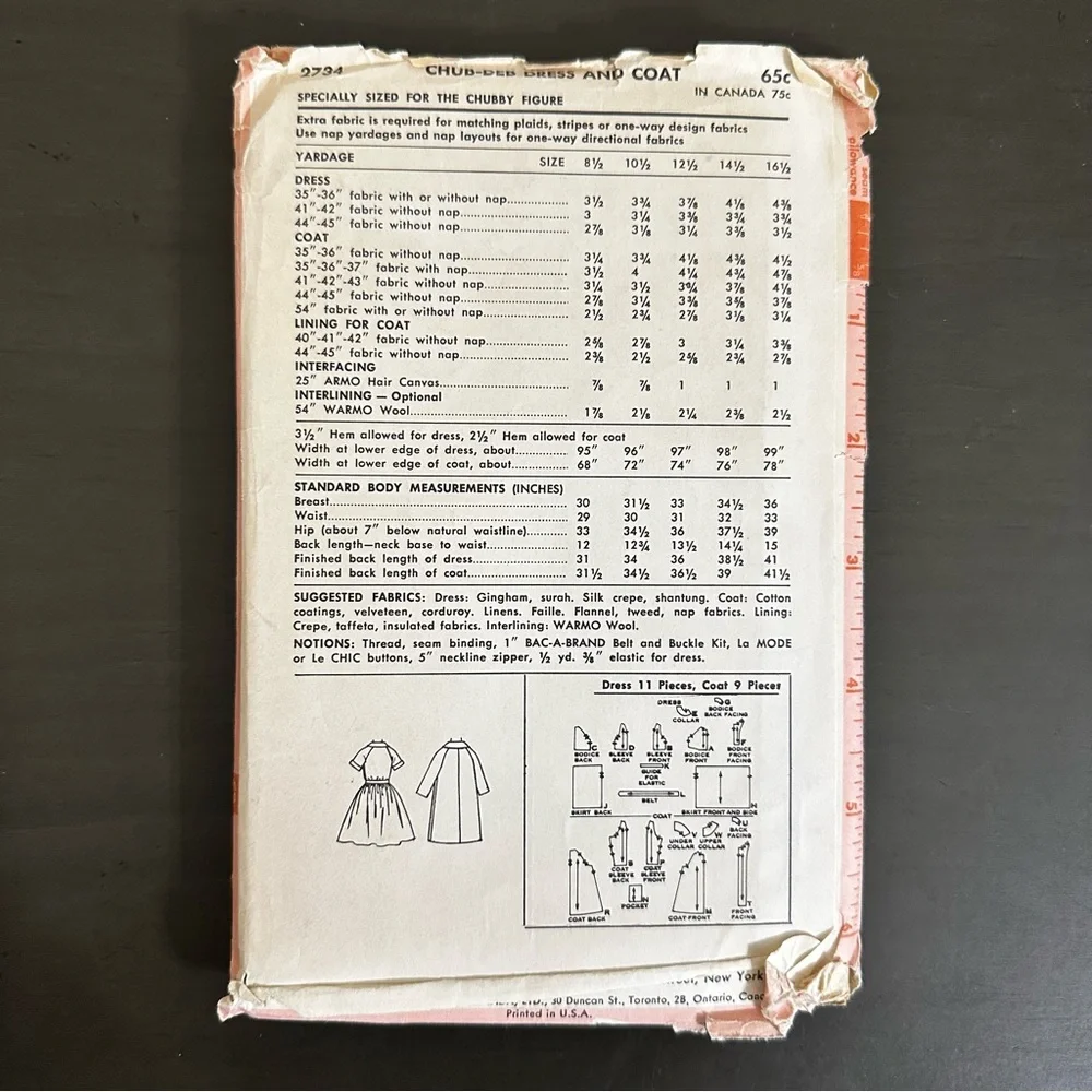 Vintage 1960s sew