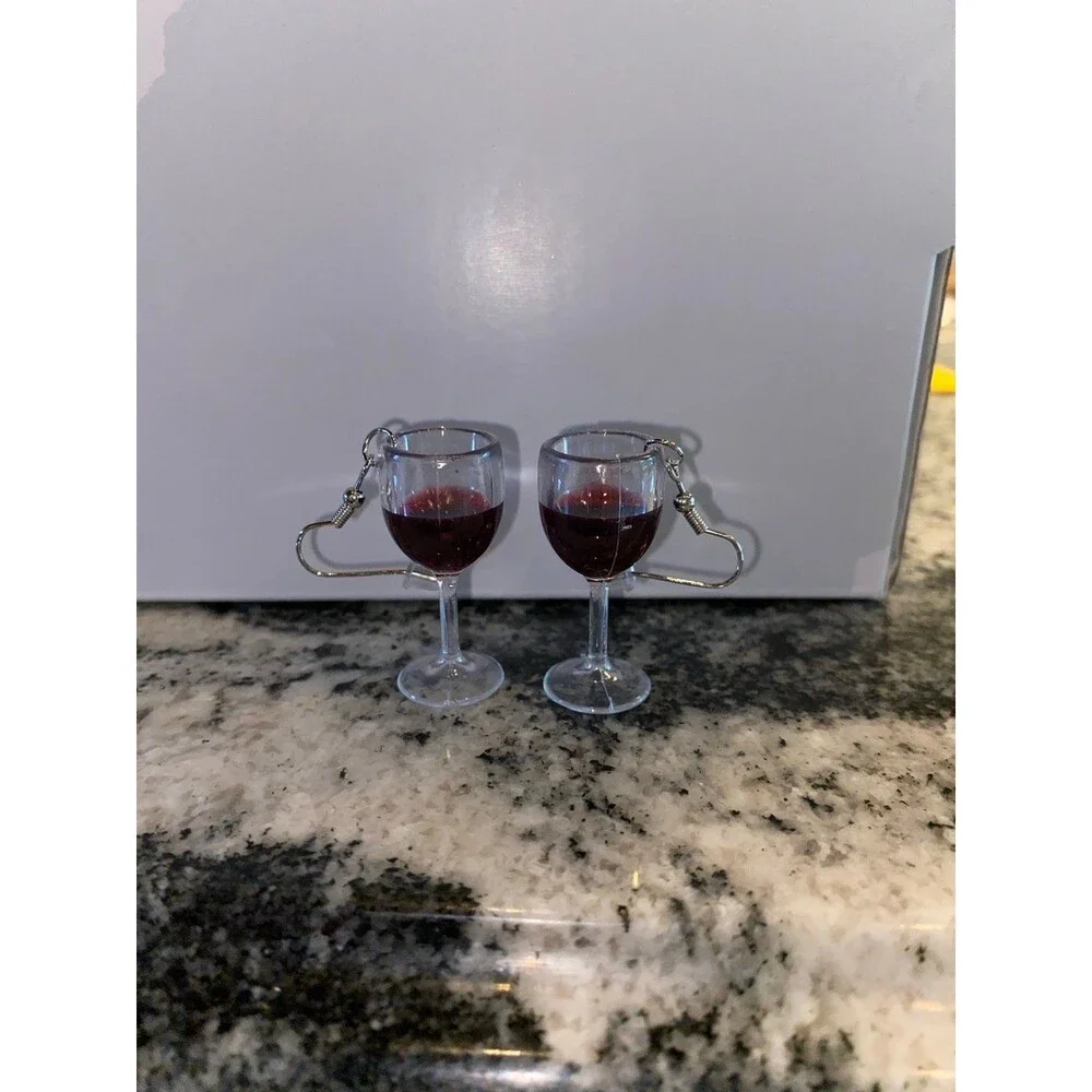 N/A earrings wine