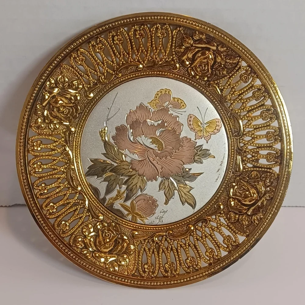 Vintage Sankyo Collector Musical Decorative‎ Plate Plays “Amazing Grace” JAPAN