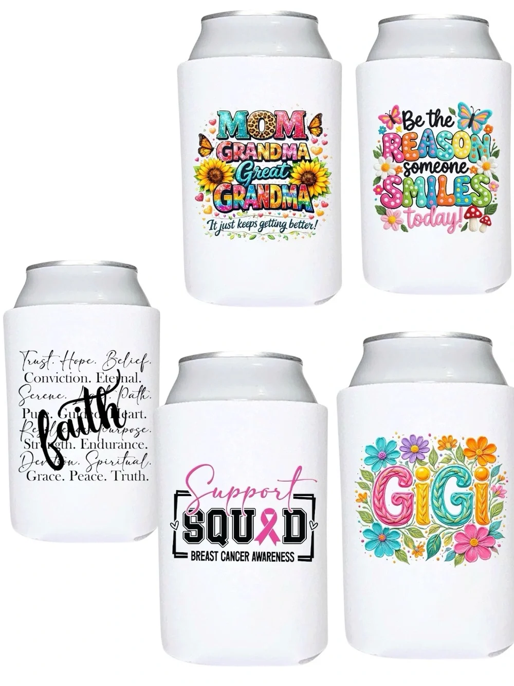 1 foam Can Cooler Koozie pick a design. Great for cans and bottles New