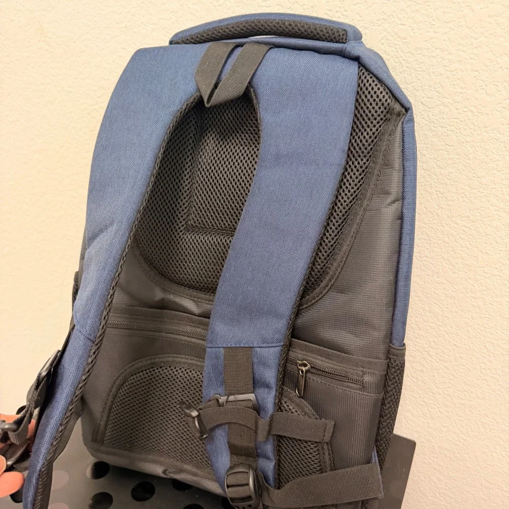 Laptop Backpack‎ USB Charging Port Water Resistant Dark Blue Anti-Theft