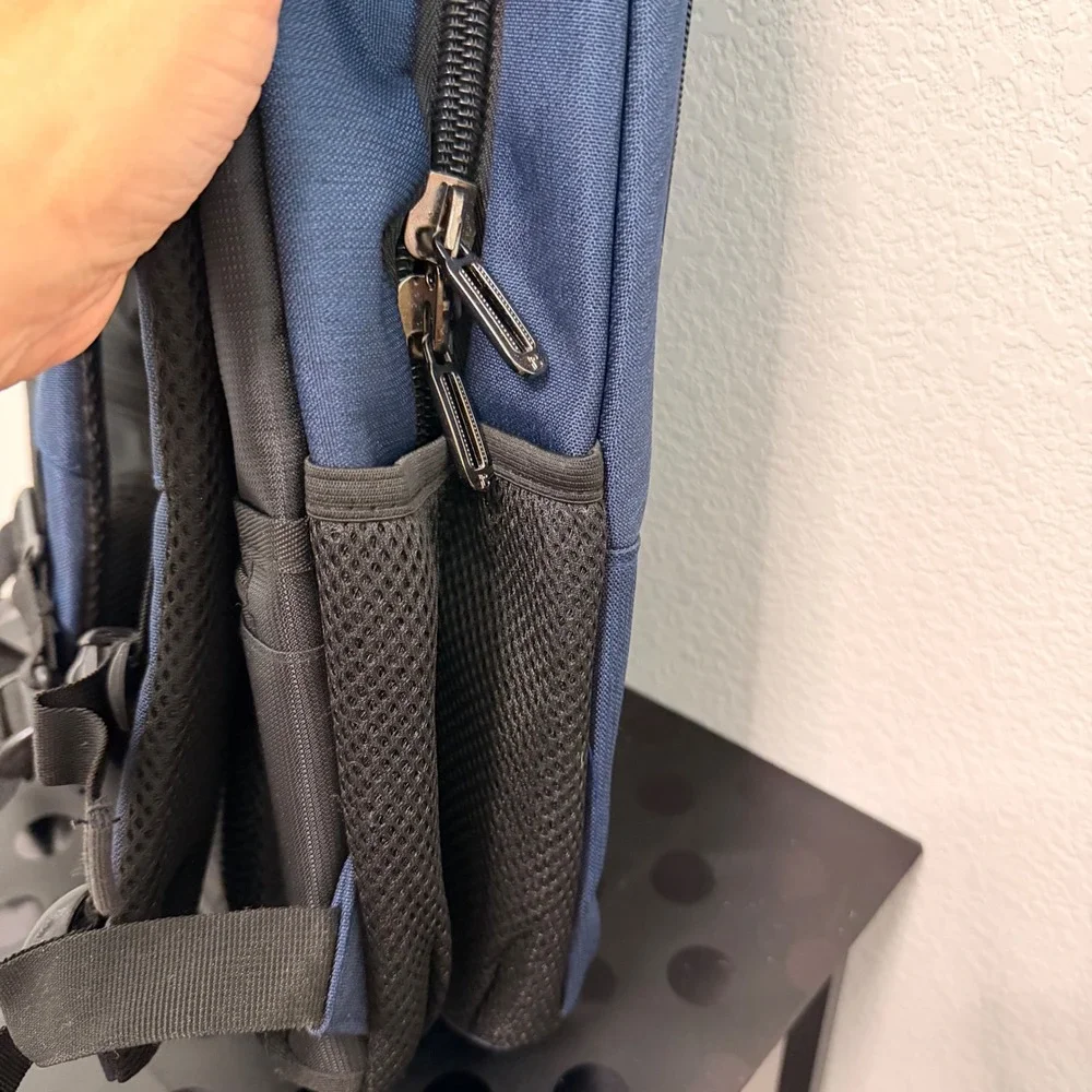 Laptop Backpack‎ USB Charging Port Water Resistant Dark Blue Anti-Theft
