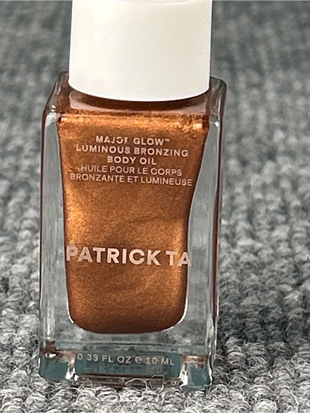 Patrick Ta Major Glow Luminous Bronzing Body Oil 0.33 Oz 10 mL Travel Size NWOB