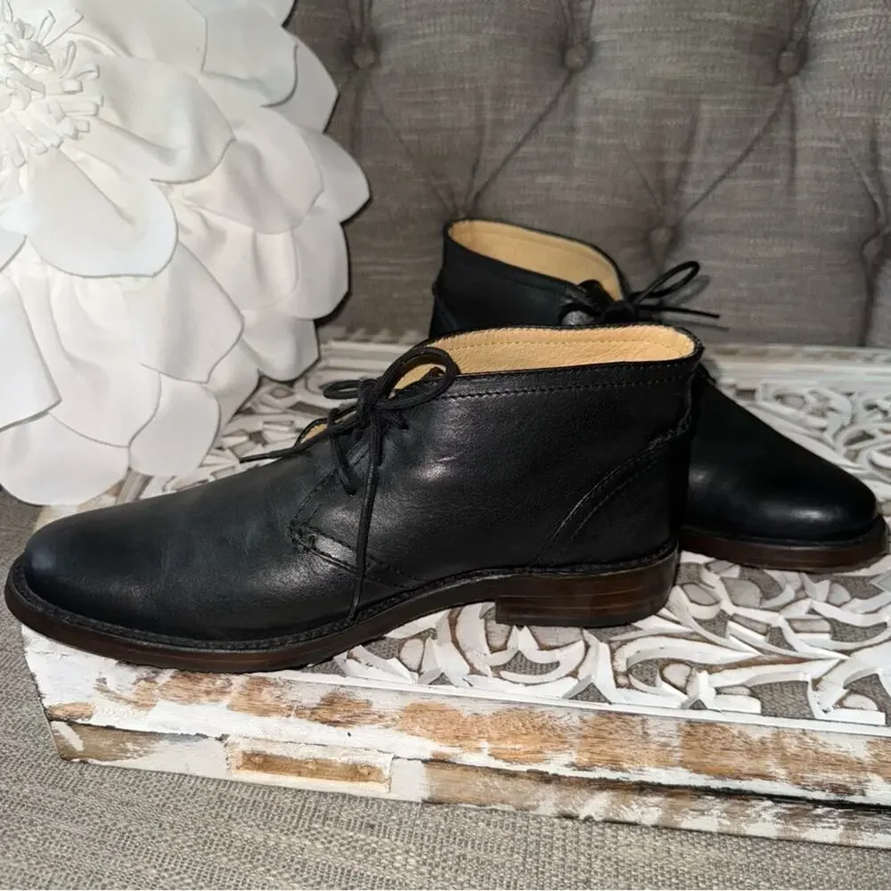 Frye black leather