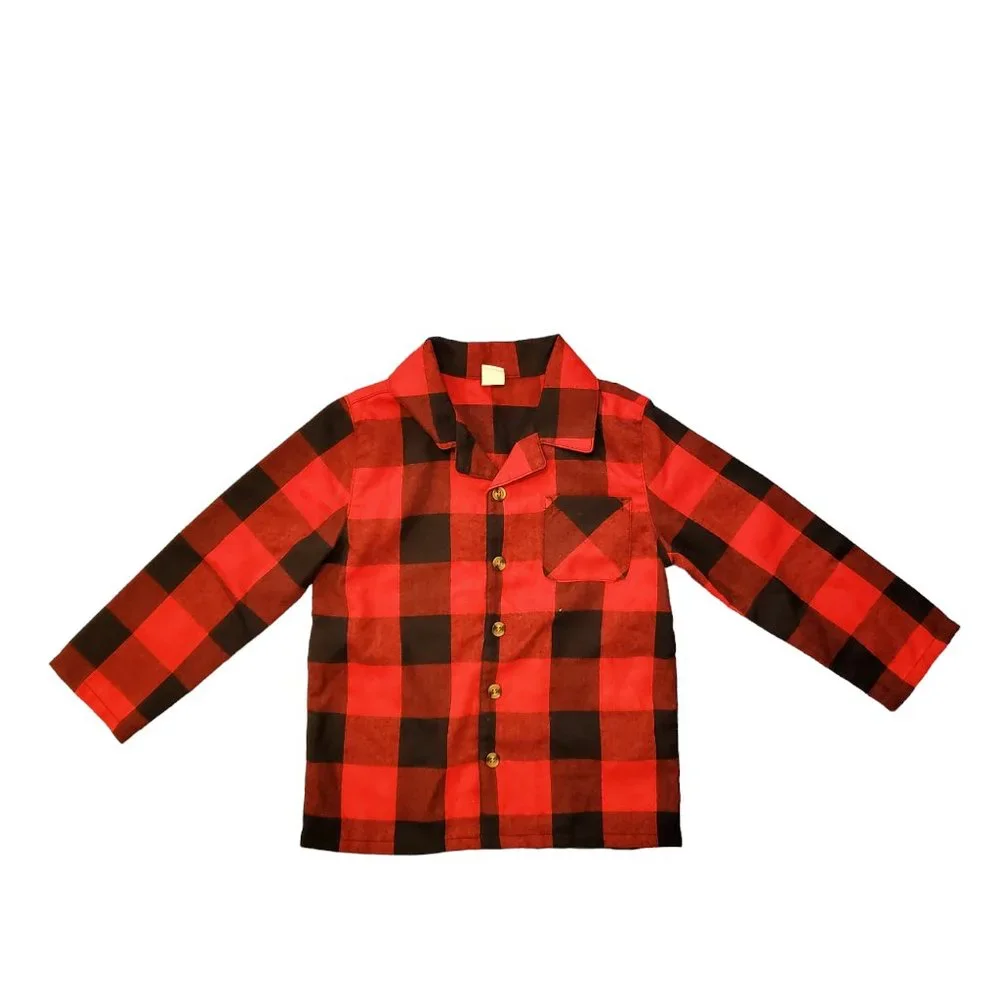 Old Navy Family Matching Red‎ Buffalo Pajamas Set. Size 4T. NWOT.