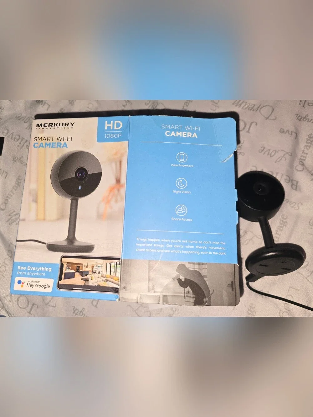 merkury innovation smart wifi camera Smart Wi‑Fi HD 1080p – Black