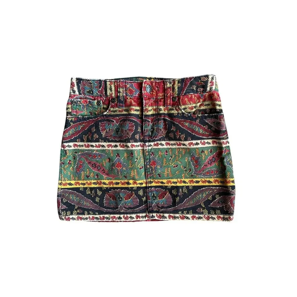 Ralph Lauren Girls Denim Skirt Multicolor Size 6