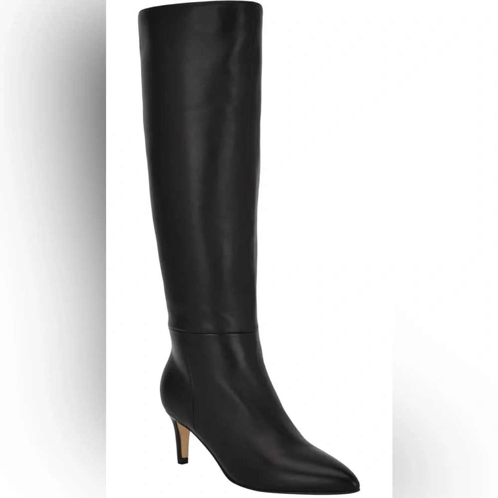 New Calvin Klein Women's Garray Pointy Toe Stiletto Heel Knee High Dress boots