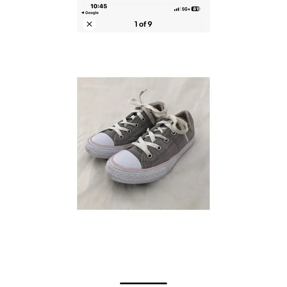 converse ‎ All Star Girls Madison Sneakers Gray Size 11