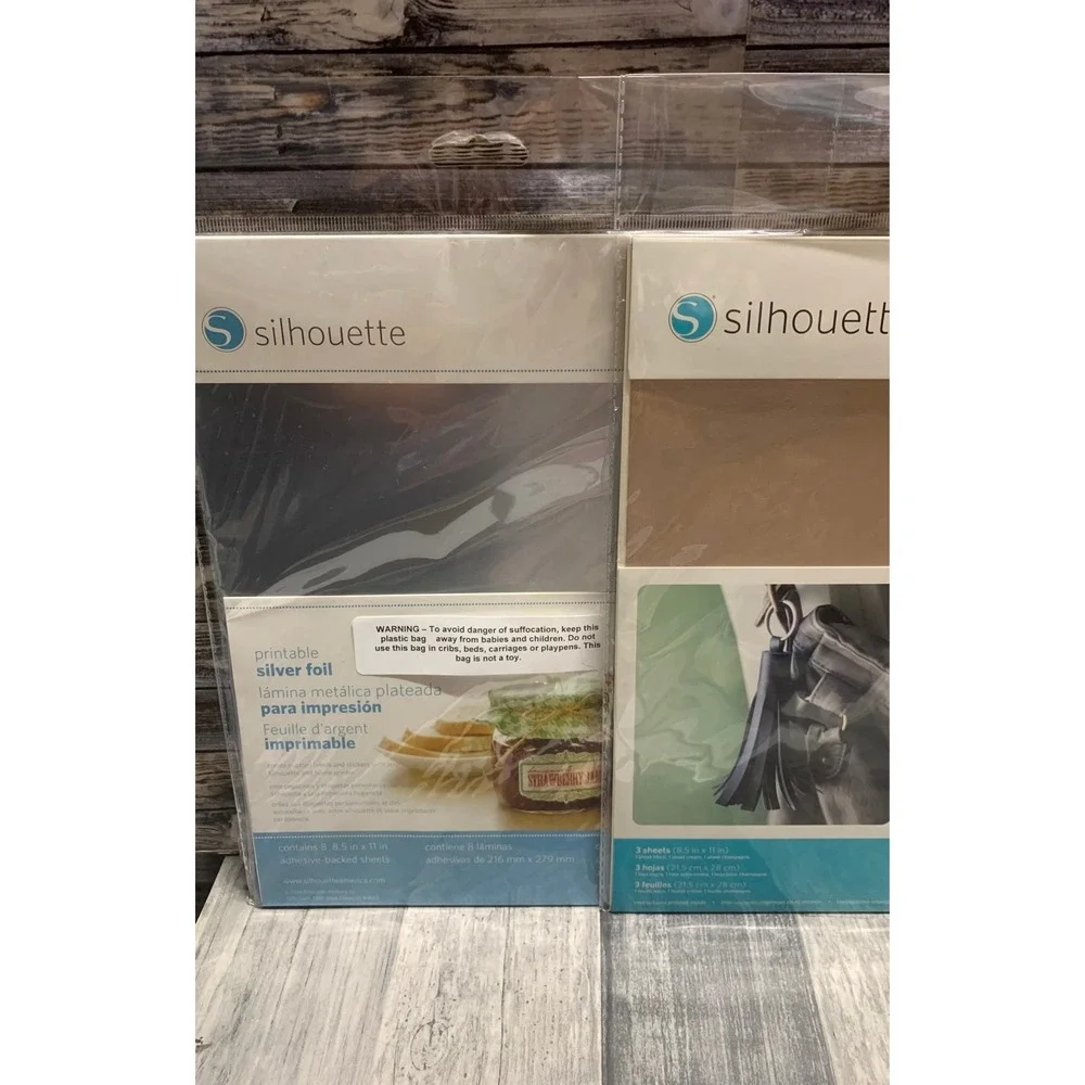 Silhouette printable silver