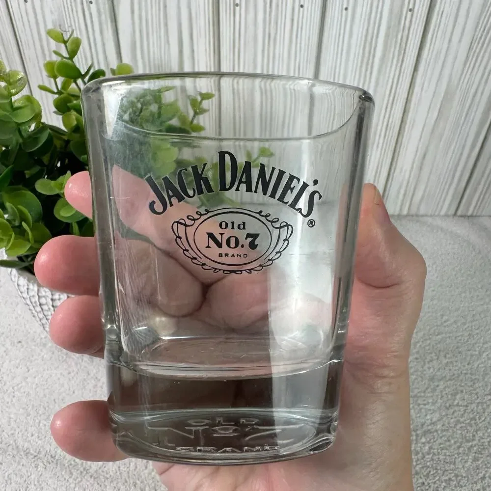 Jack Daniels Old No. 7‎ Brand Square 8oz Low Ball Tumbler Rocks Glass