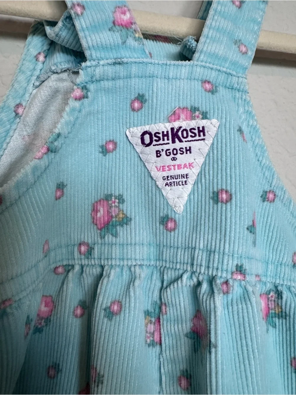 OshKosh Bgosh aqua overalls