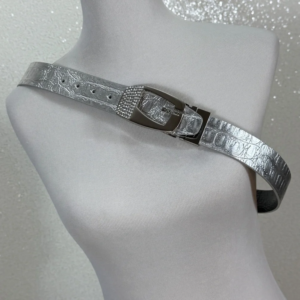 Guess metallic silver