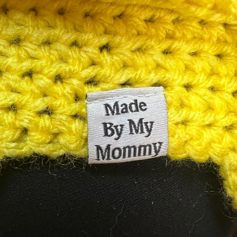 Kids Yellow Minion Handmade Crochet‎ Hat Beanie Winter Cute Earflap Costume