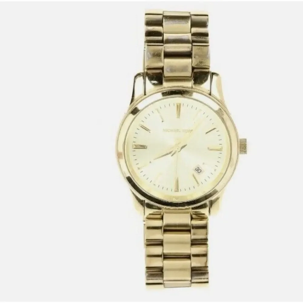 Michael‎ Kors MK5160 Women's Gold Stainless Steel Analog Dial Quartz Watch JK406