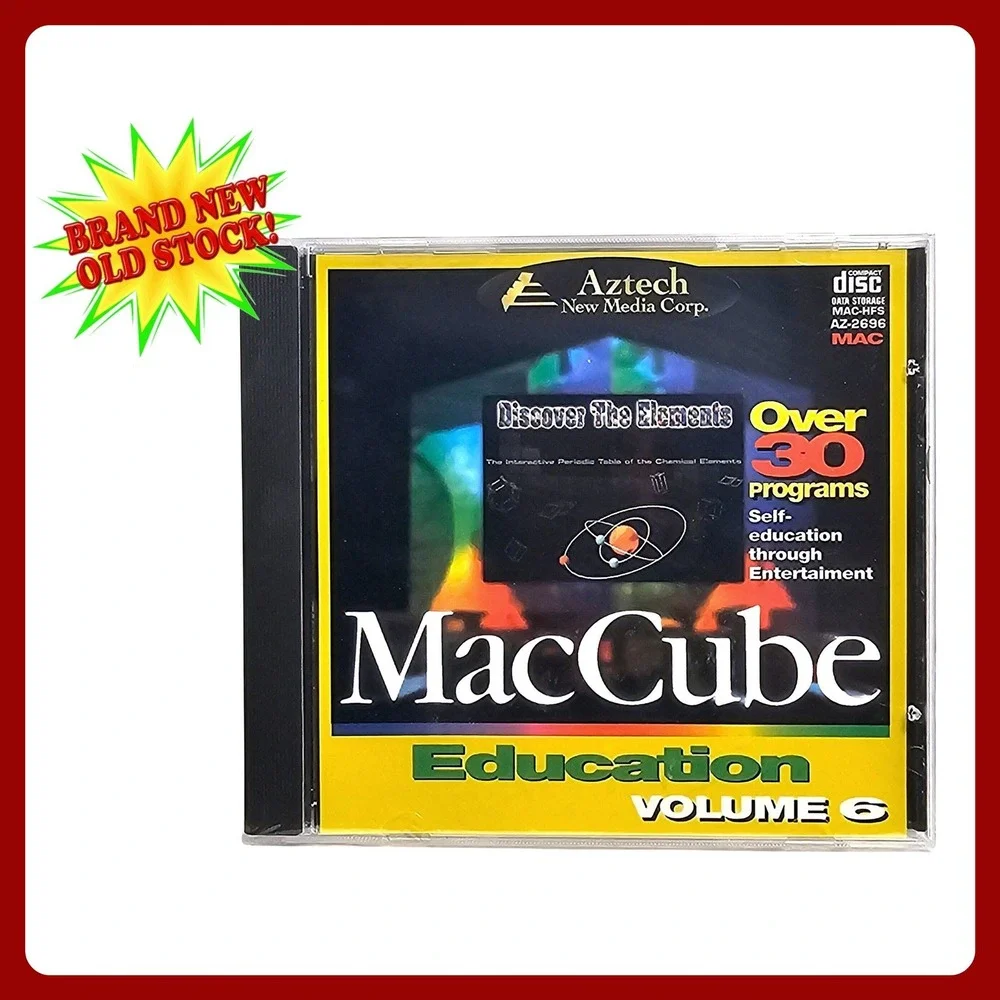 Aztech MacCube‎ Vol 6 Education Macintosh Software CD-ROM Vintage Sealed