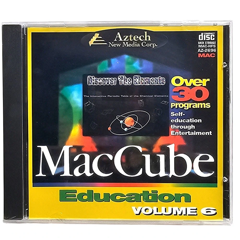 Aztech MacCube‎ Vol 6 Education Macintosh Software CD-ROM Vintage Sealed