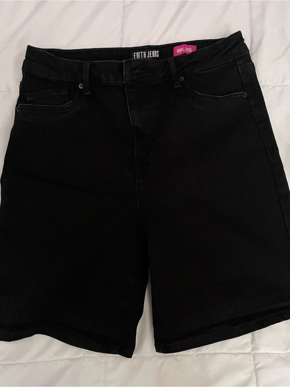 High-Rise Faith Jeans Denim Shorts