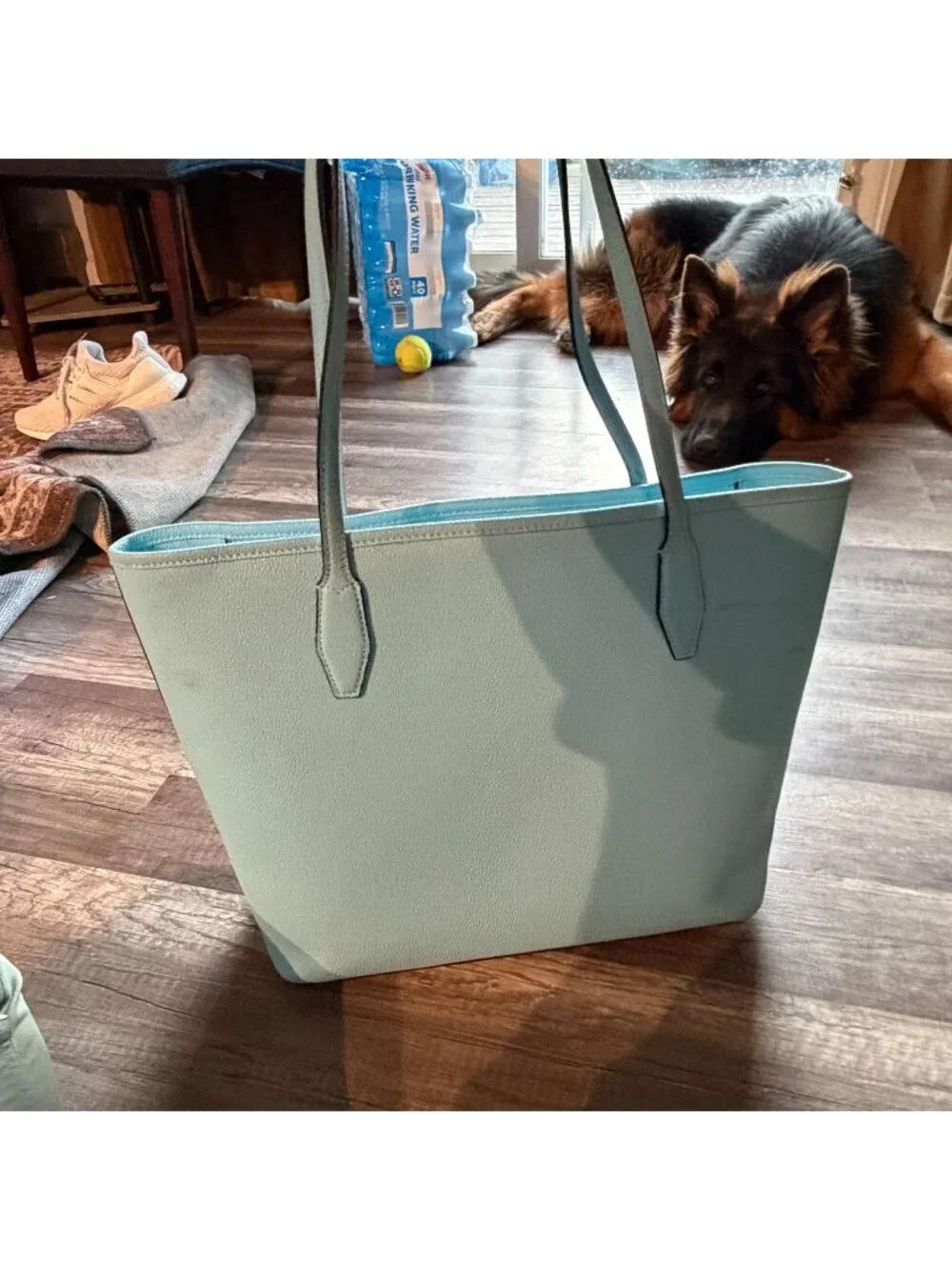 (BOGO 50% Off) Kate Spade Leather Tote Bag With Long Straps & Open Top Desi