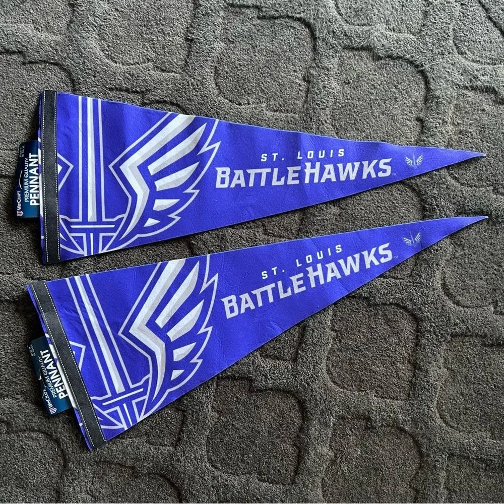 St. Louis Battle Hawks Pennants NWT